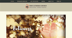Desktop Screenshot of firstlutheranwilliston.com