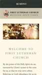 Mobile Screenshot of firstlutheranwilliston.com