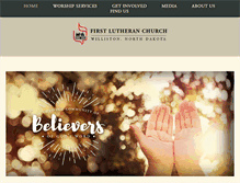 Tablet Screenshot of firstlutheranwilliston.com